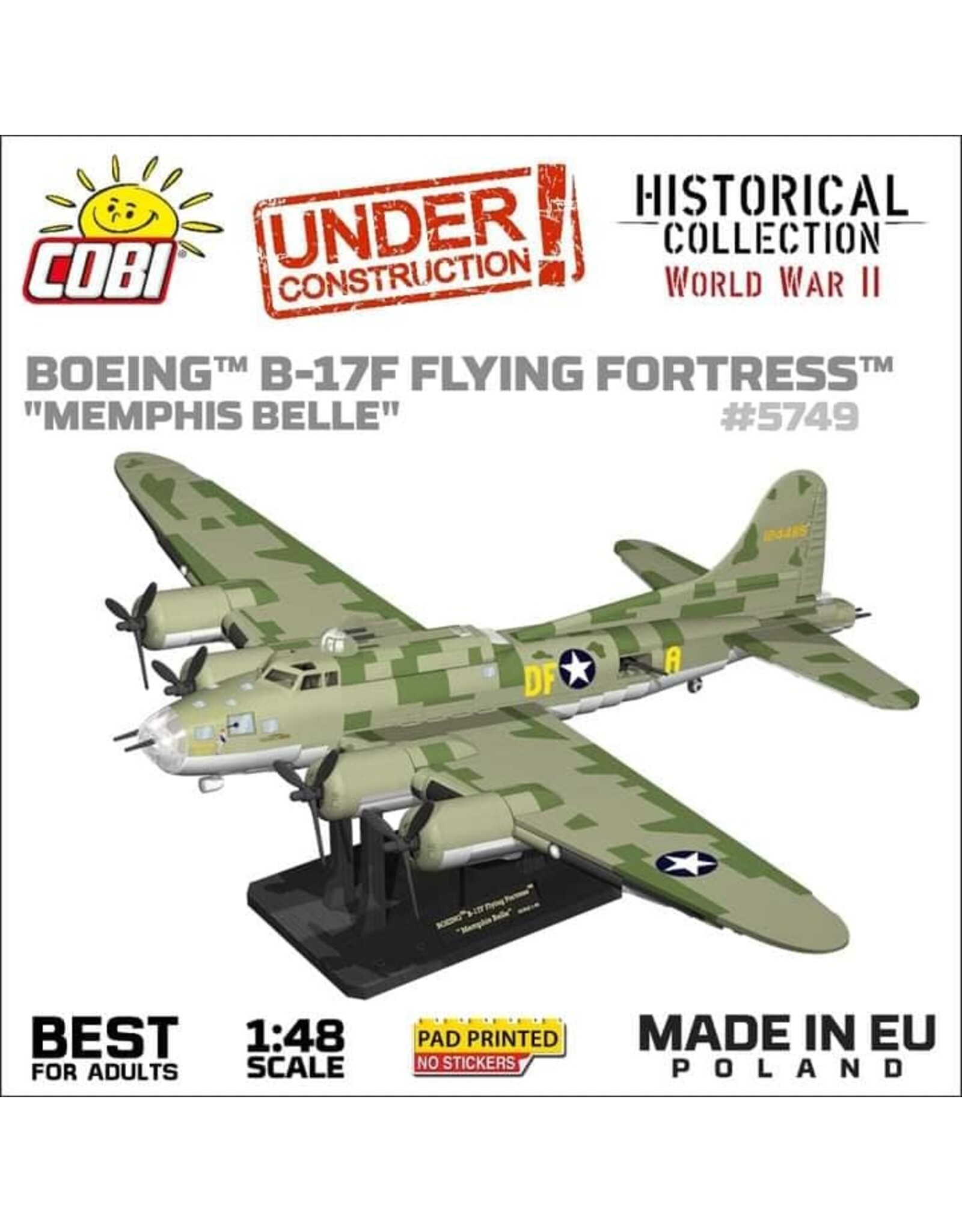 Cobi 5749 Boeing B-17F Flying Fortress “Memphis Belle” Flugzeug
